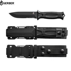 Gerber StrongArm 8.4 inch Fixed Knife BLACK With Serrated Edge